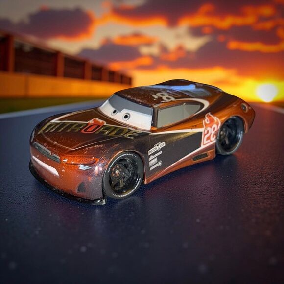 Disney Store Cars 3 Die Cast Tim Treadless Nitroade Car 1:43 Scale A34 - Picture 1 of 7